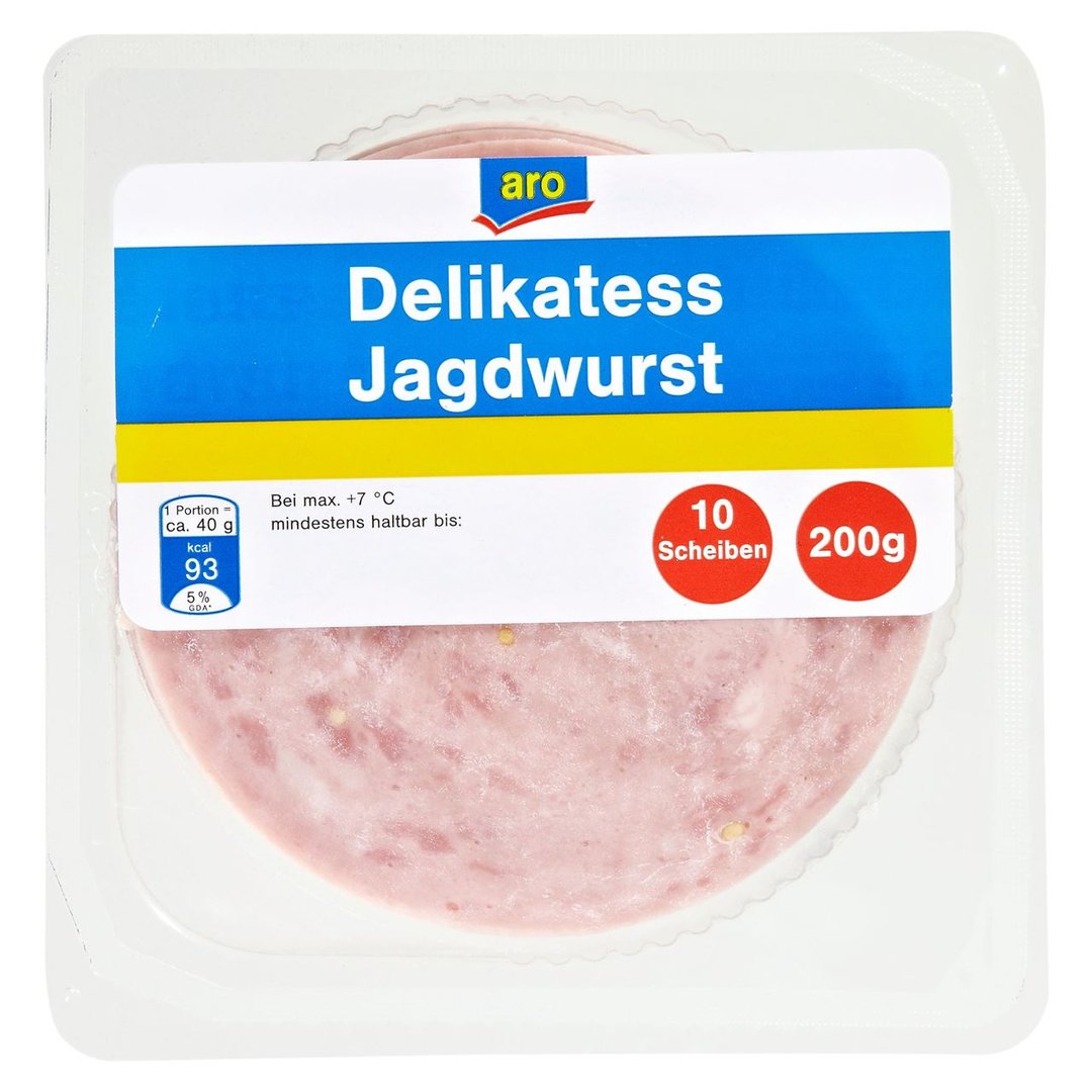 aro - Jagdwurst geschnitten 12 x 200 g Packungen