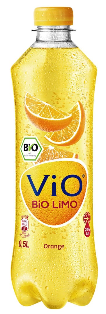 ViO - BIO Limo Orange PET - 0,50 l Flasche