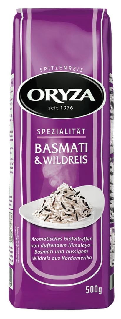 Oryza - Spezialität Basmati & Wildreis 500 g Beutel