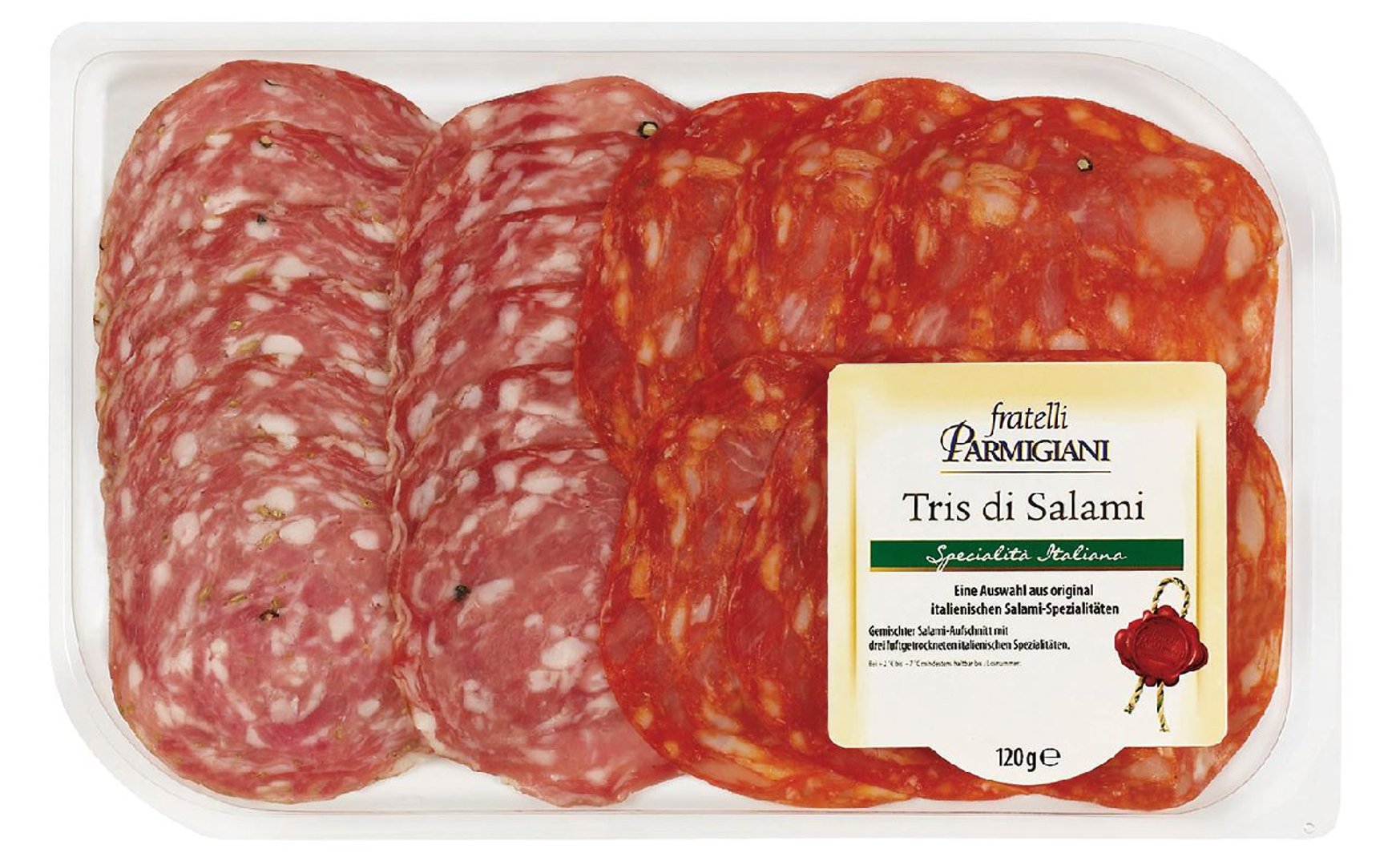 Fratelli Parmigiani - Tris di Salami - 120 g Packung