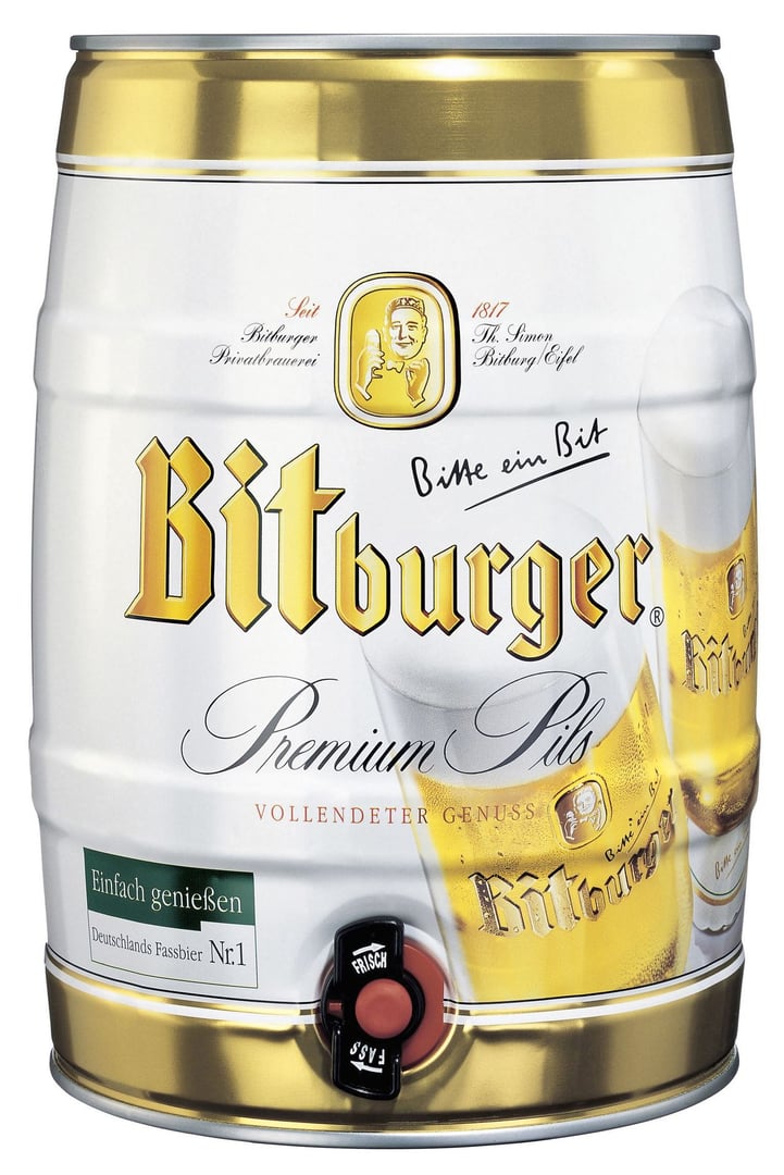 Bitburger - Bier Premium Pils Party Dose - 5,00 l Dose