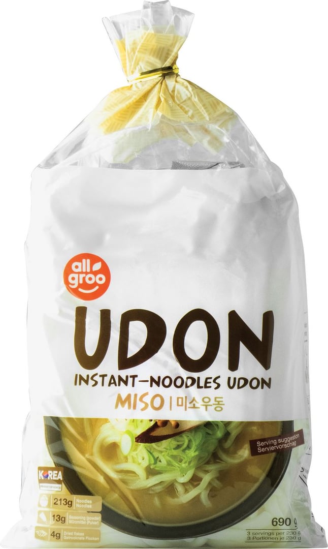 Allgroo - Udon Nudeln Miso - 690 g Kiste