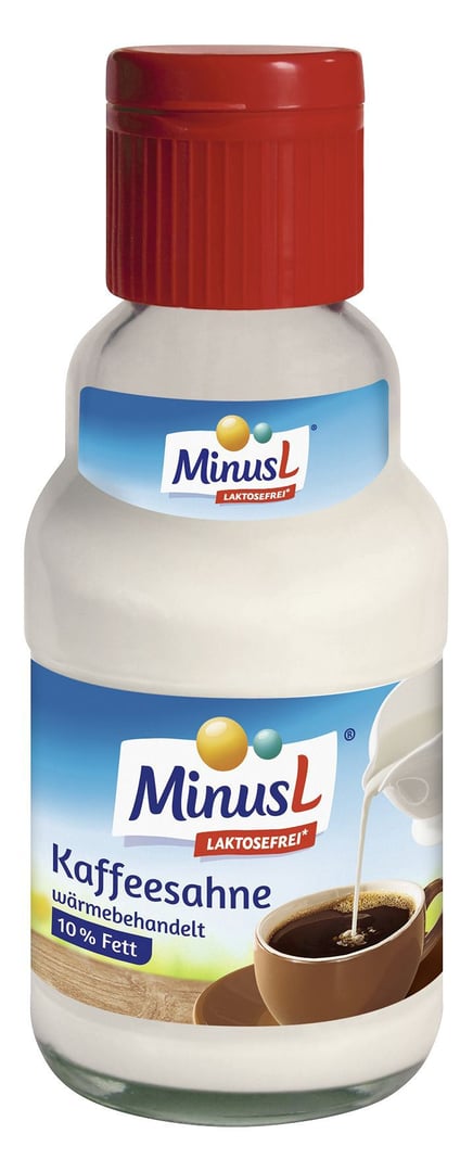 MinusL - Kaffeesahne laktosefrei, 10 % Fett - 165 ml Tiegel
