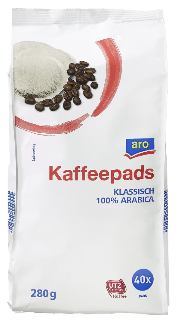 aro - Kaffeepads 40 Stk. Classic - 288 g Packung