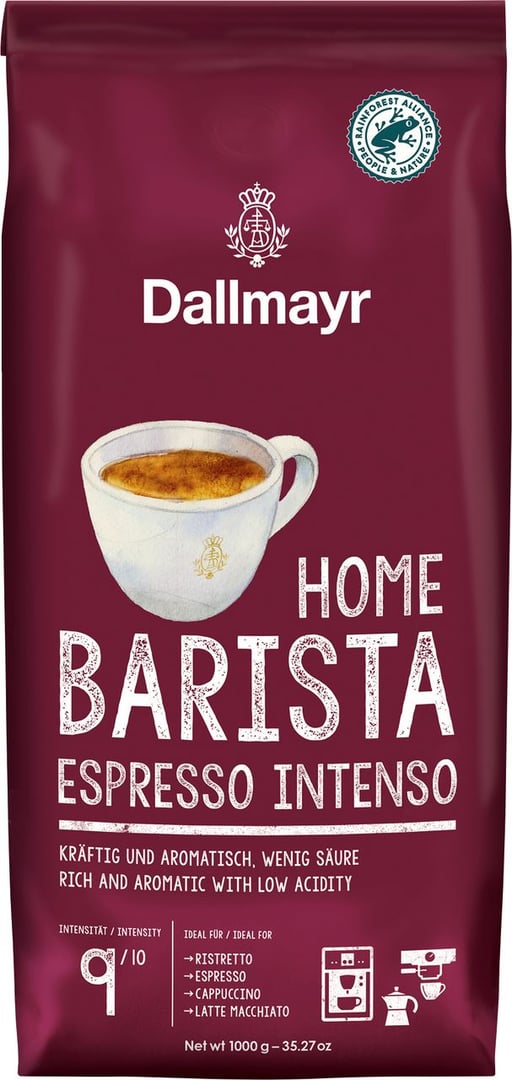 Dallmayr - Home Barista Espresso Intenso - 1 kg Packung