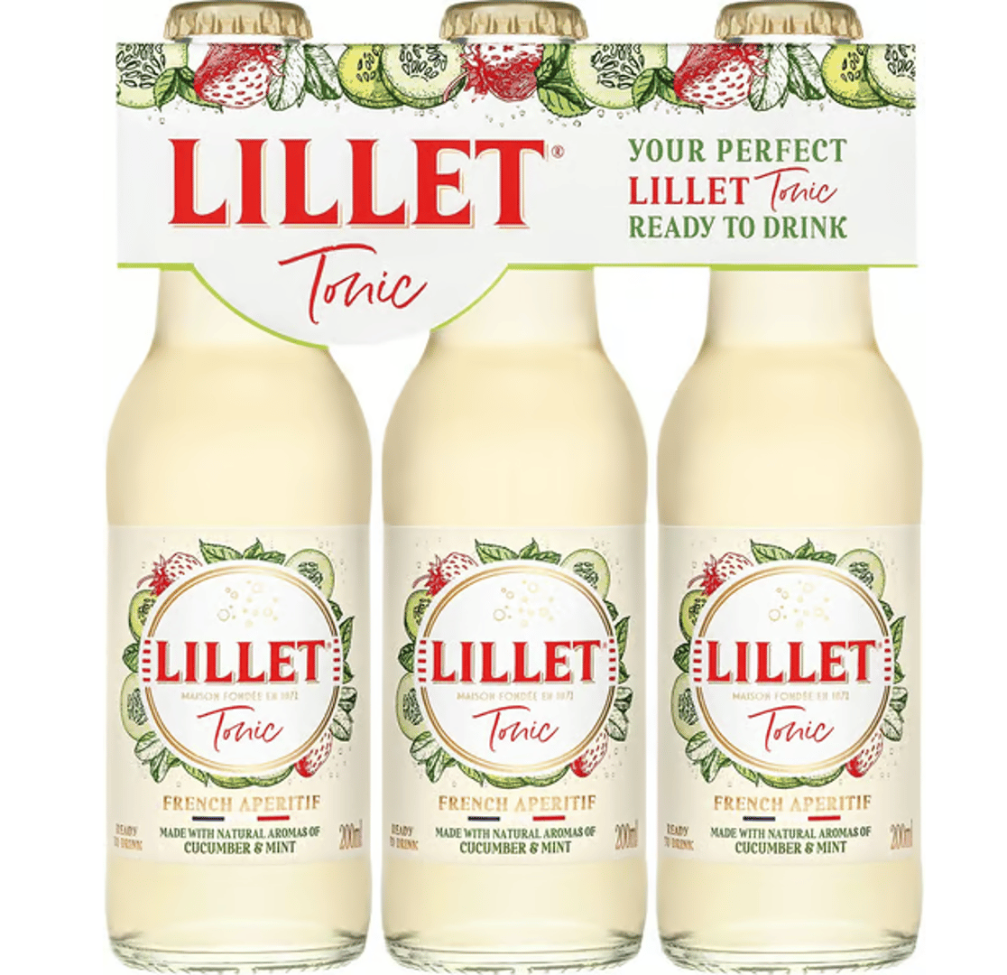 Lillet - Tonic 10,3 % Vol. 3 Flaschen à 200 ml - 8 x 600 ml Karton