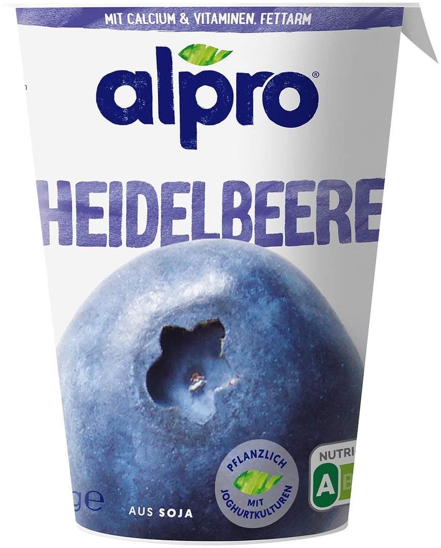 alpro - Joghurtalternative Heidelbeere vegan gekühlt - 400 g Becher