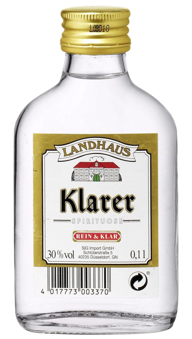 Landhaus - Klarer 30 % Vol. 0,1 l Flasche
