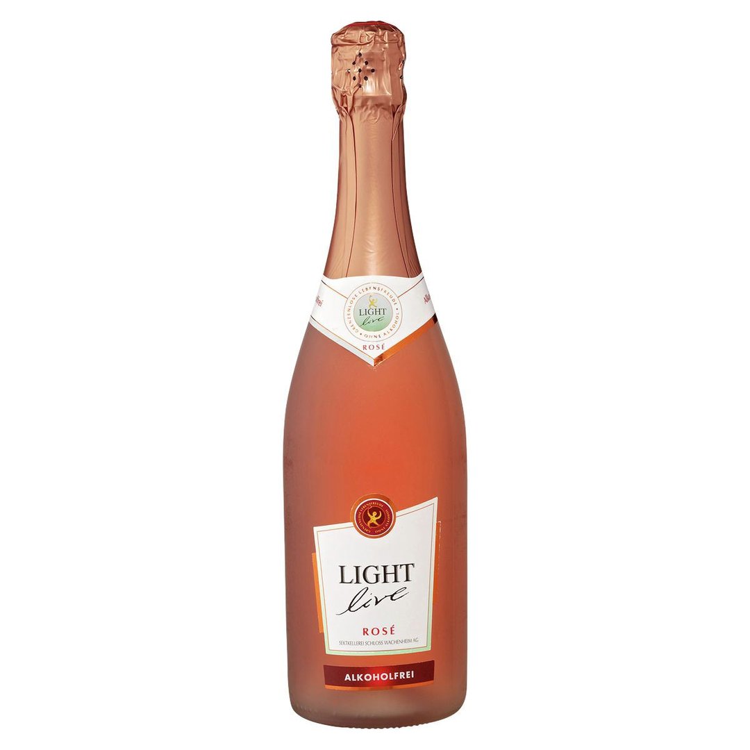 Light Live - Sparkling Rosé Alkoholfrei Schaumwein - 750 ml Flasche