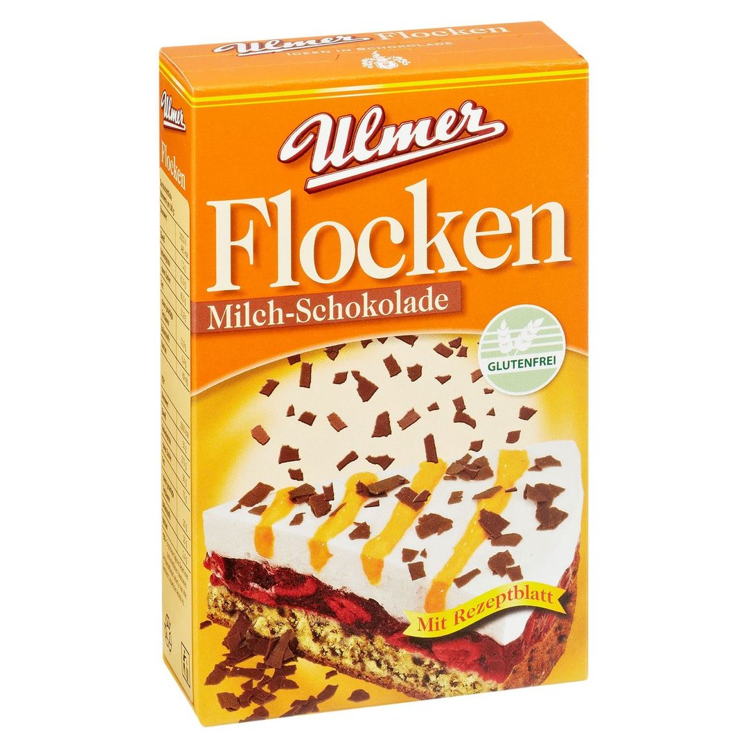 Ulmer Schokoladen - Flocken Milch-Schokolade - 100 g Packung