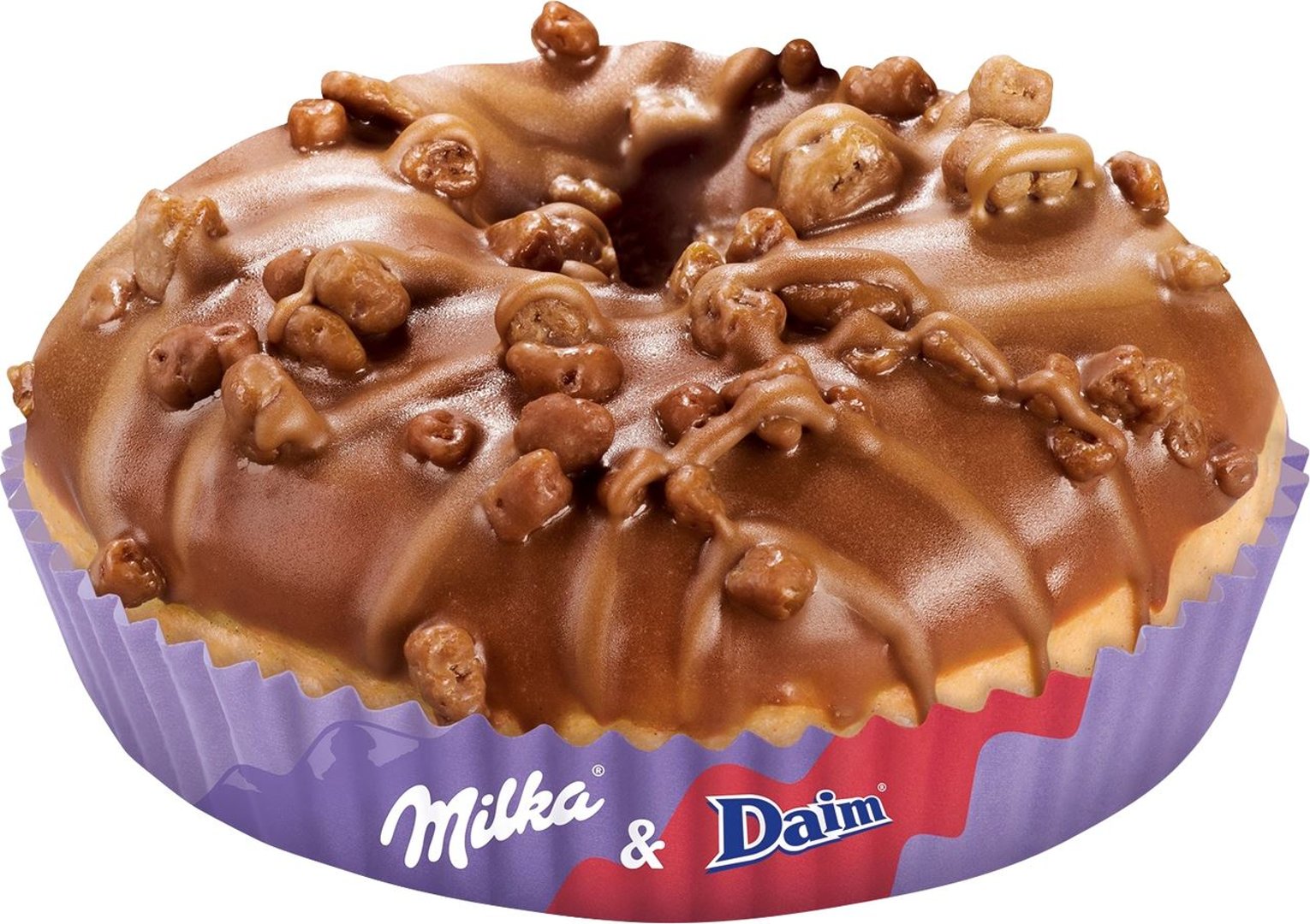 CSM - Donut mit Milka & Daim, tiefgefroren, fertig gebacken - 2 x 70 g Stücke