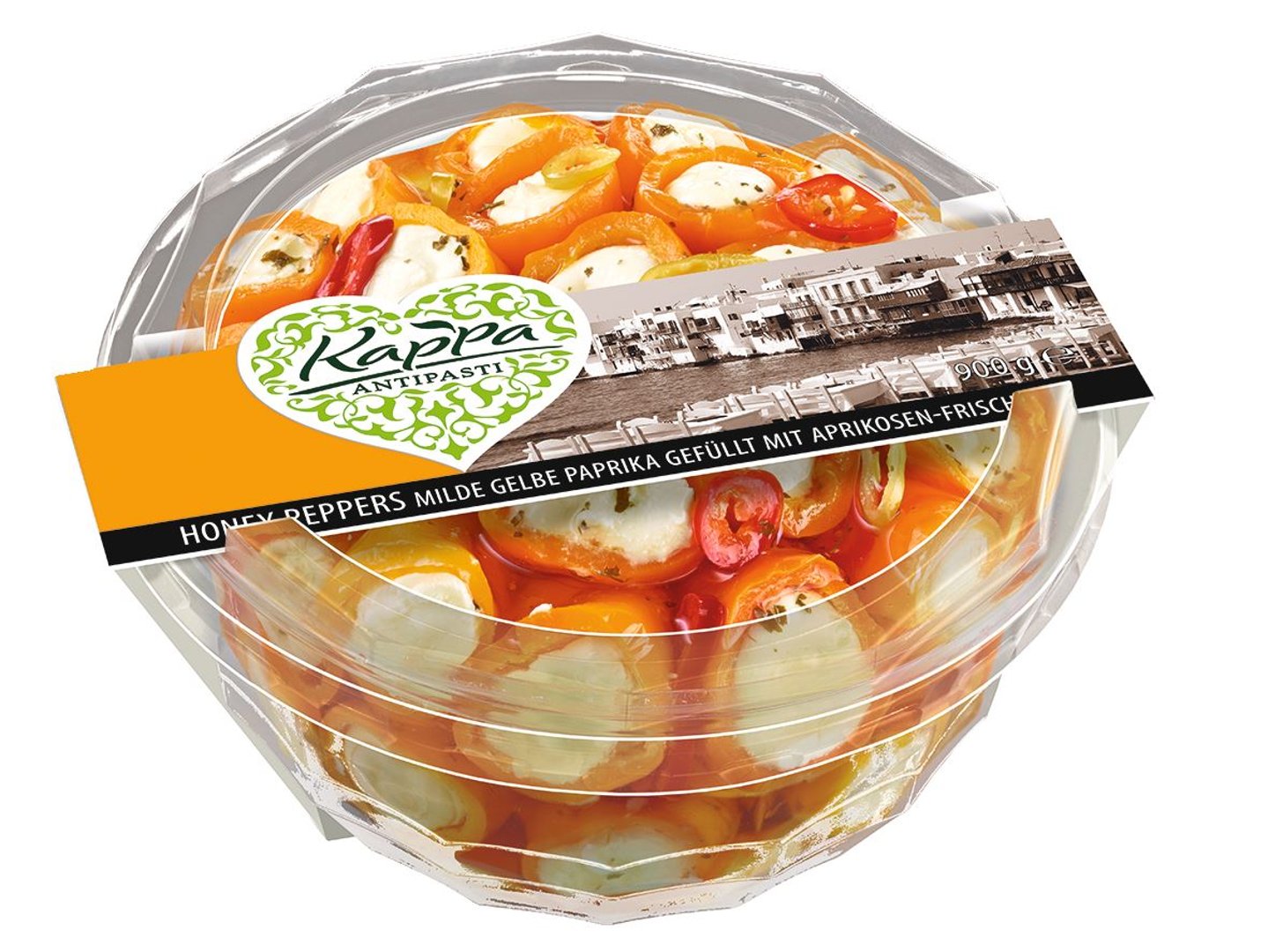 Kappa - Peppers gefüllt Honey Frischkäse gekühlt - 900 g Packung