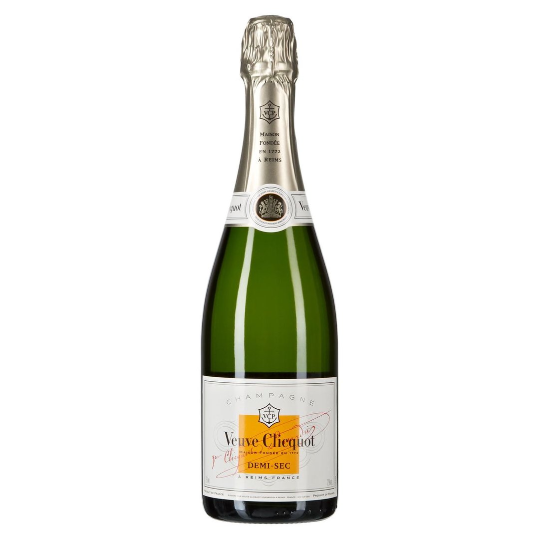 Veuve Clicquot - Demi-Sec Champagner halbtrocken - 6 x 750 ml Geschenkpackungen