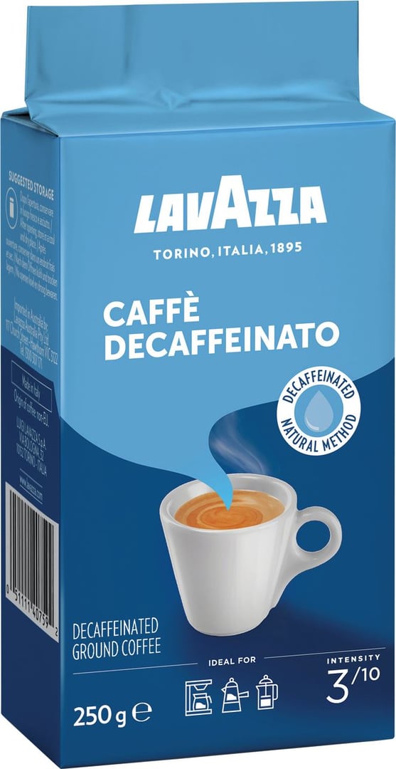 Lavazza Espresso Decaffeinato, gemahlen - 250 g Packung