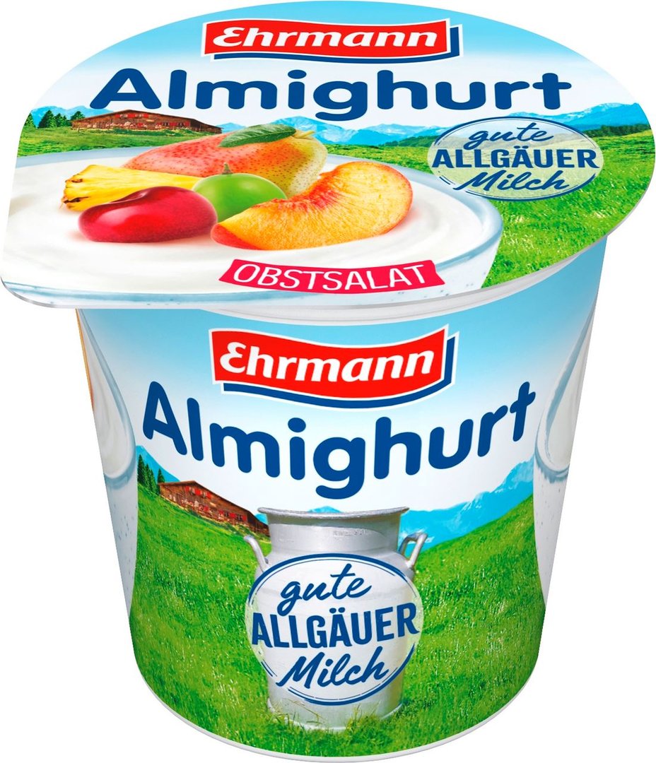 Almighurt - Fruchtjoghurt Obstsalat 3,8 % Fett gekühlt - 150 g Becher