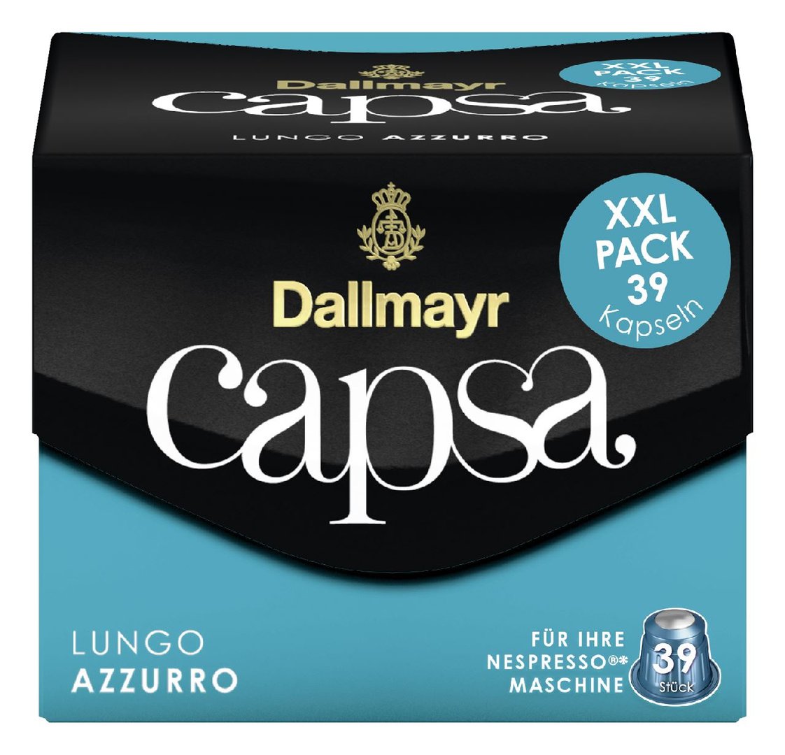 Dallmayr - XXL Nespresso Kaffeekapseln Azzurro - 1 x 218 g Packung