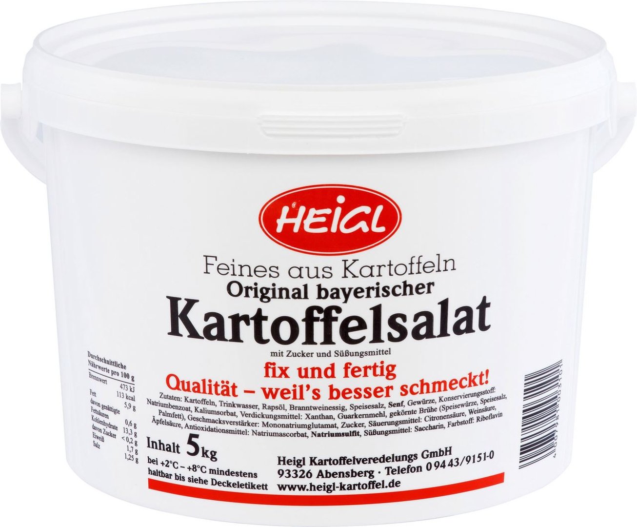 Heigl - Bayerischer Kartoffelsalat - 5,00 kg Eimer