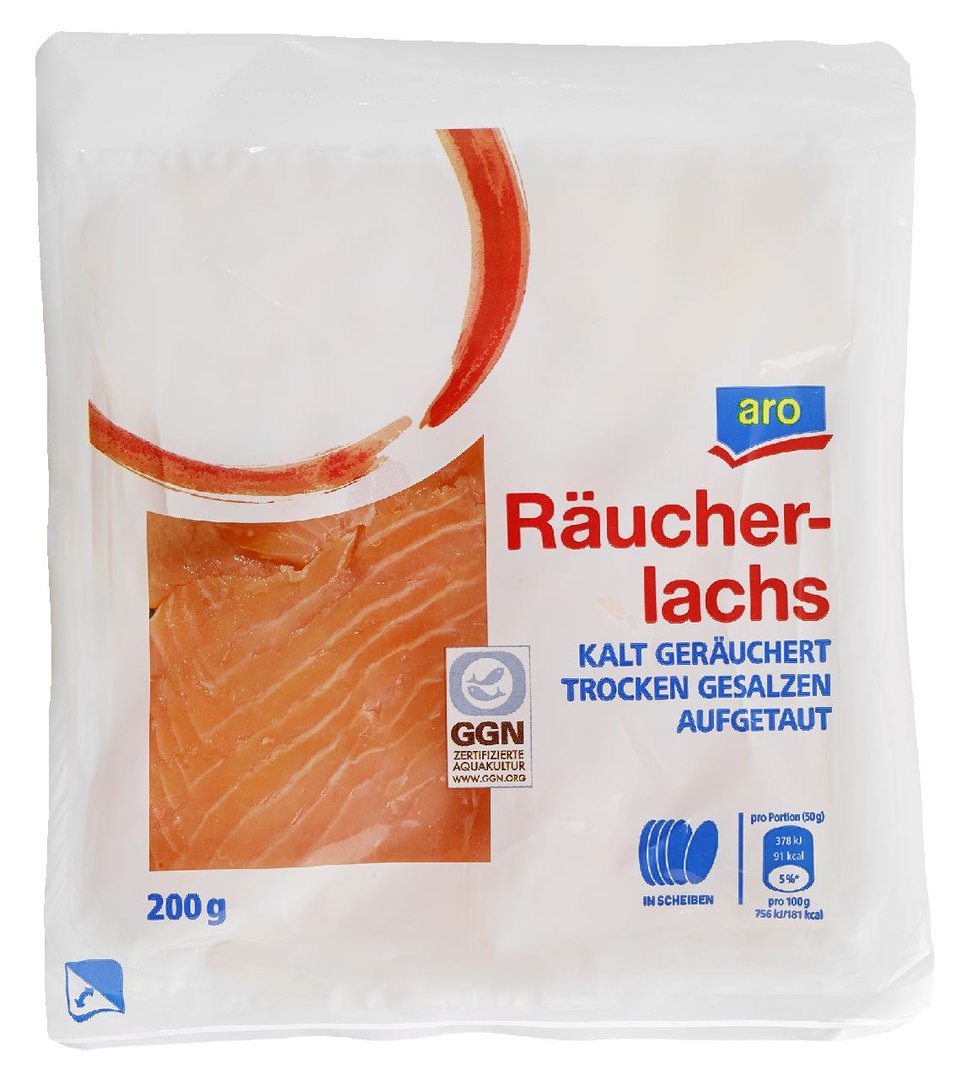 aro - Räucherlachs - 200 g Packung
