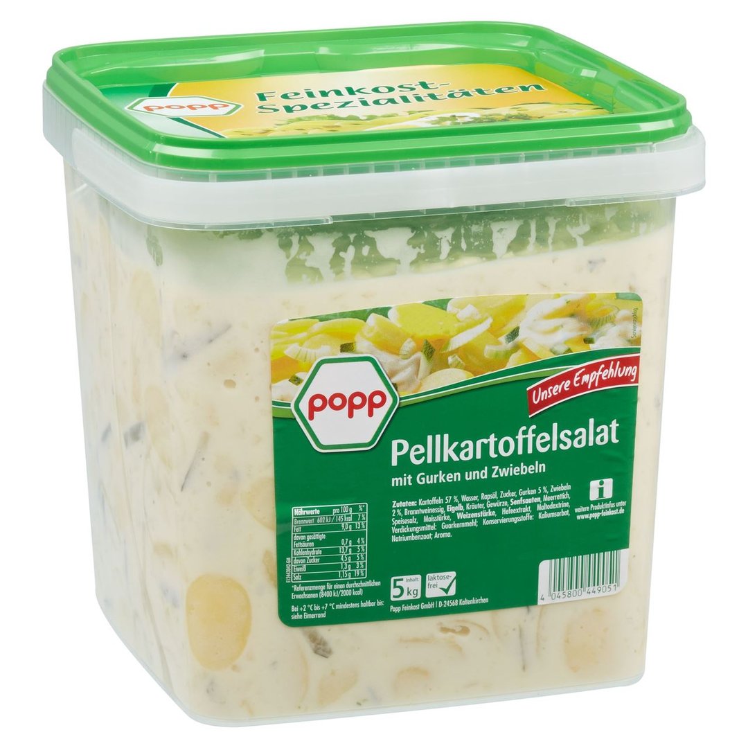 Popp - Pellkartoffelsalat Wernsing mit Gurken und Zwiebeln 5 kg Eimer