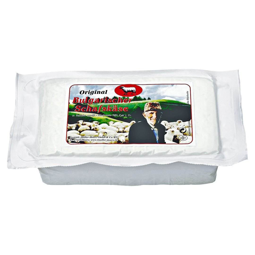 Müller Moers - Original Bulgarischer Schafskäse, in Salzlake gereift, 50 % Fett i. Tr. - ca. 2 kg