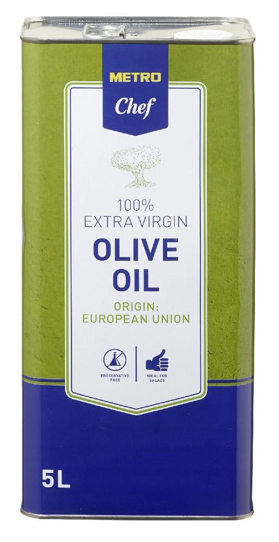 METRO Chef - Olivenöl 100 % Extra Virgin - 5 l Kanister