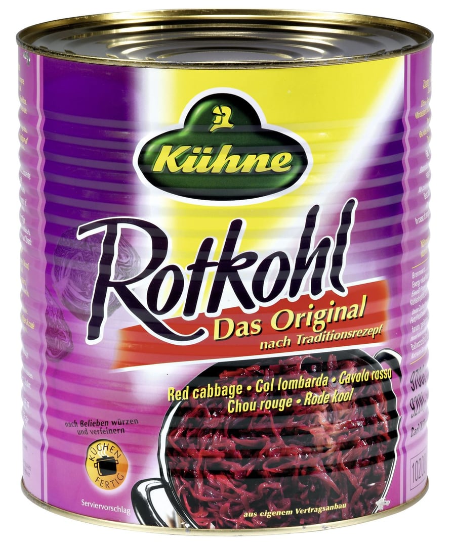 Kühne - Rotkohl Original - 9,70 kg Dose