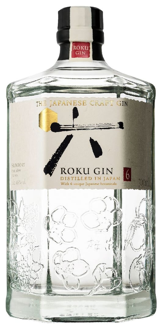 Roku - Japanese Craft Gin 43 % Vol. - 6 x 0,70 l Flaschen