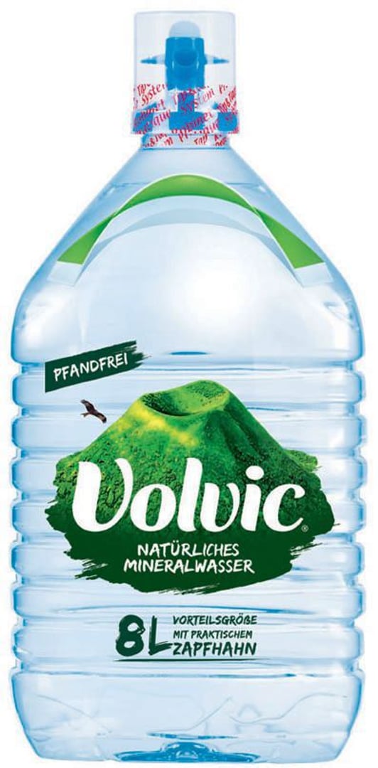 Volvic - Mineralwasser Naturelle 8 l Flasche