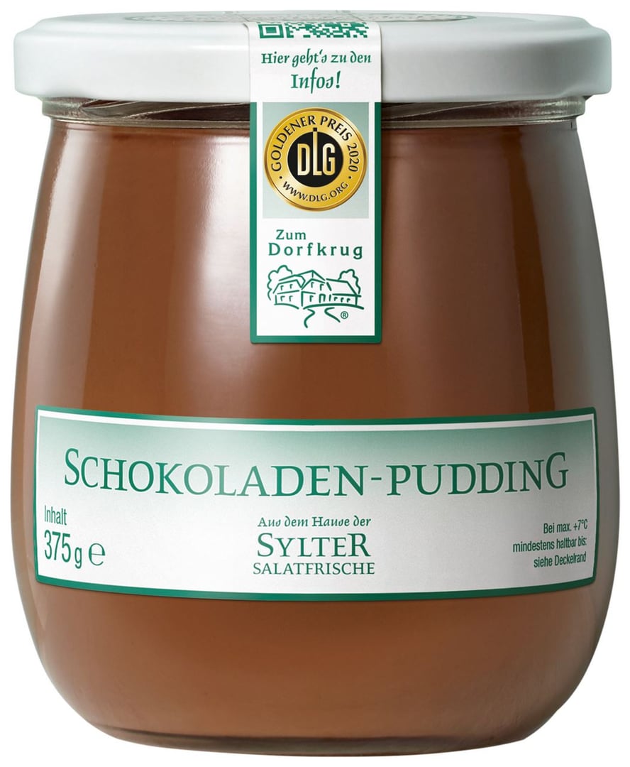 Zum Dorfkrug - Schokoladenpudding 8,5 % Fett - 1 x 375 g Glas