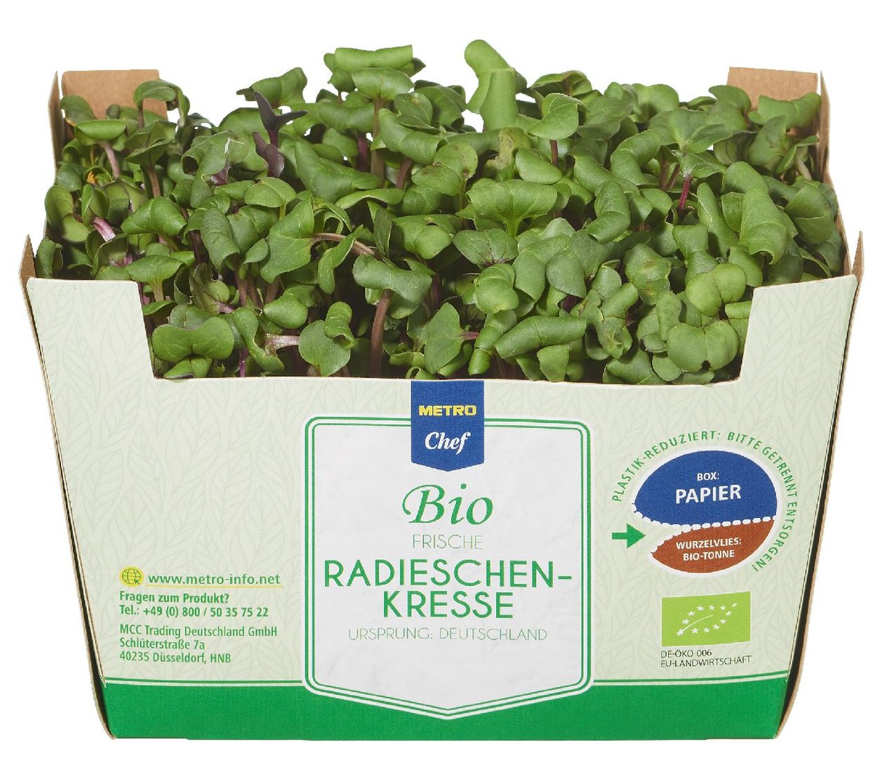 METRO Chef Bio - Radieschen Kresse - Deutschland - 9 x 40 g Kiste