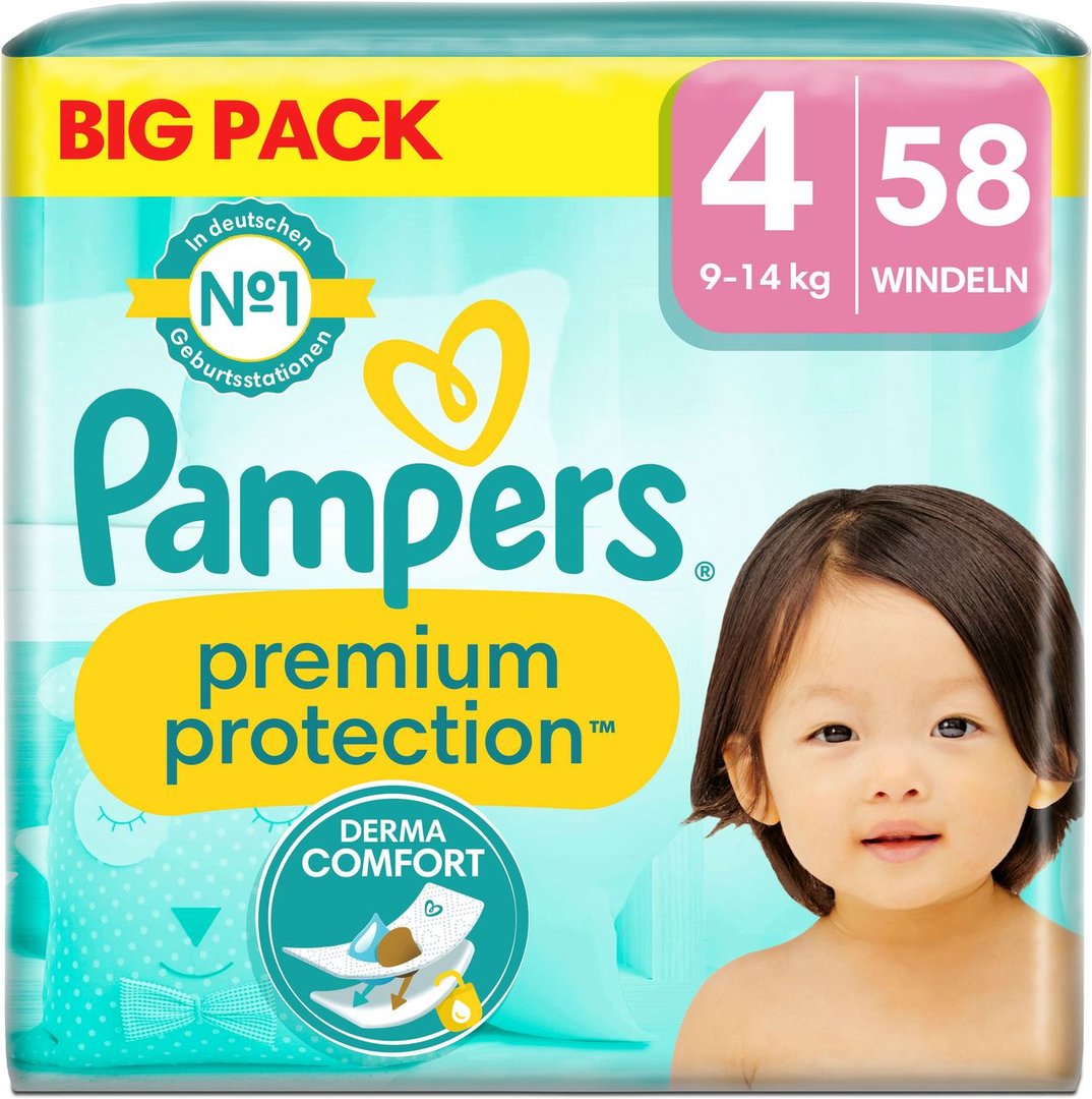 Pampers Premium Protection Big Pack Gr.4 9-14 kg
