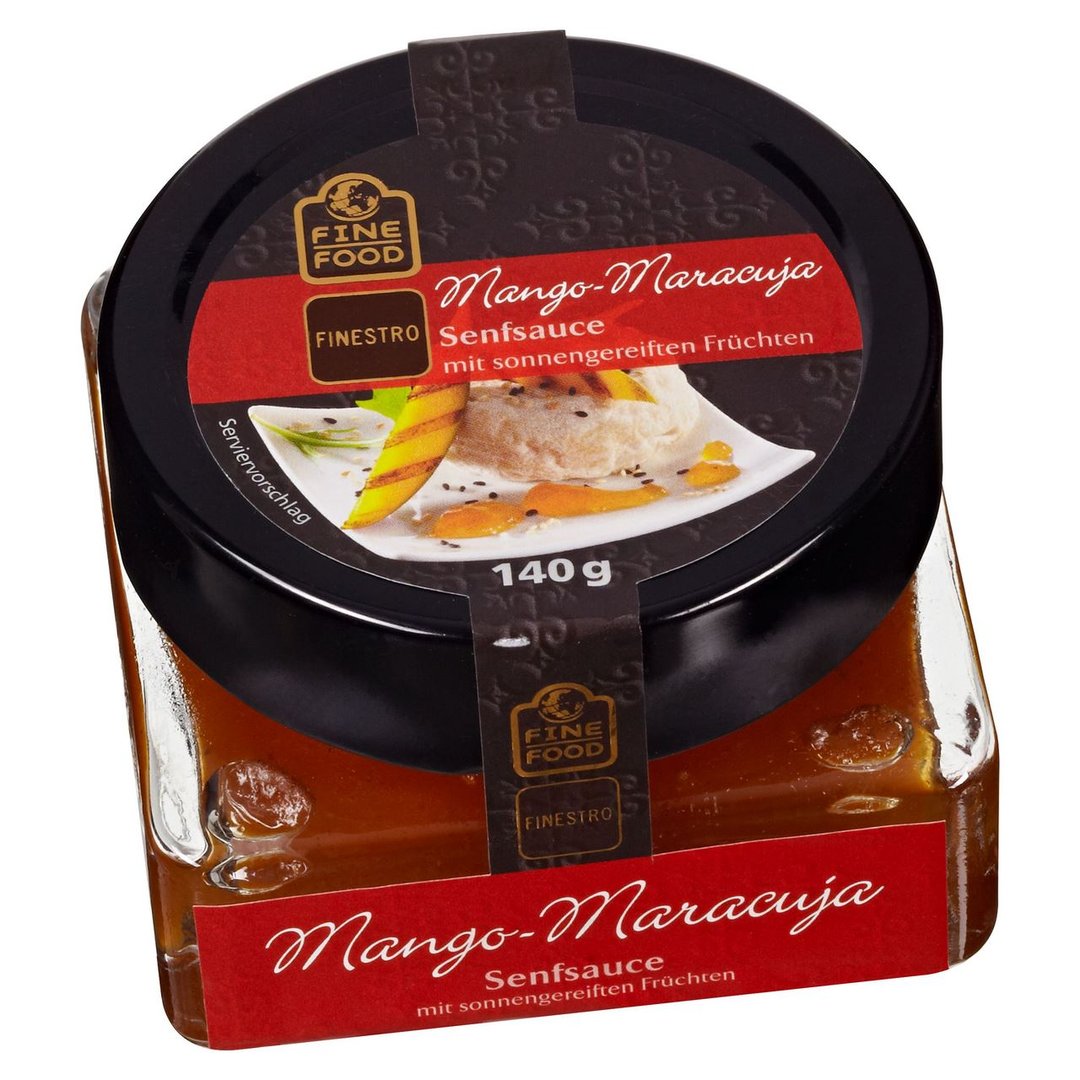 viva italia - Fine Food Finestro Mango-Maracuja Senfsauce mit sonnengereiften Früchten 140 g