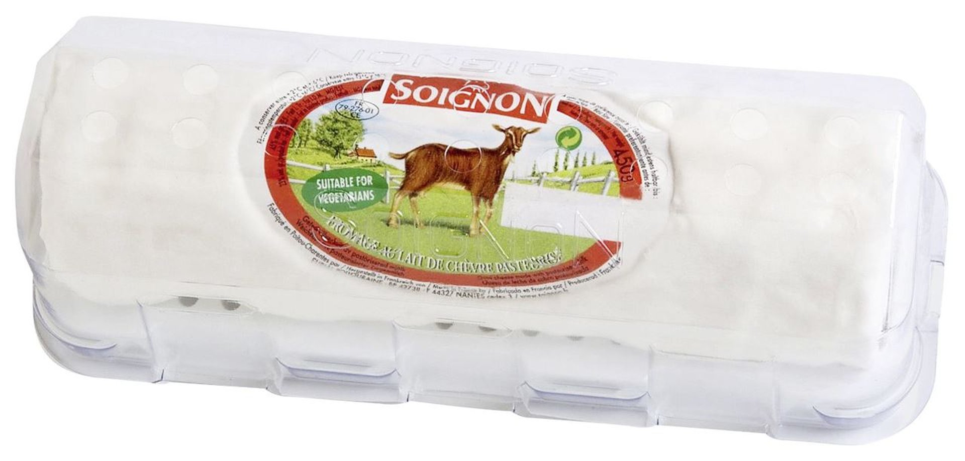 Soignon - Ziegenkäserolle 45 % Fett 450 g Packung