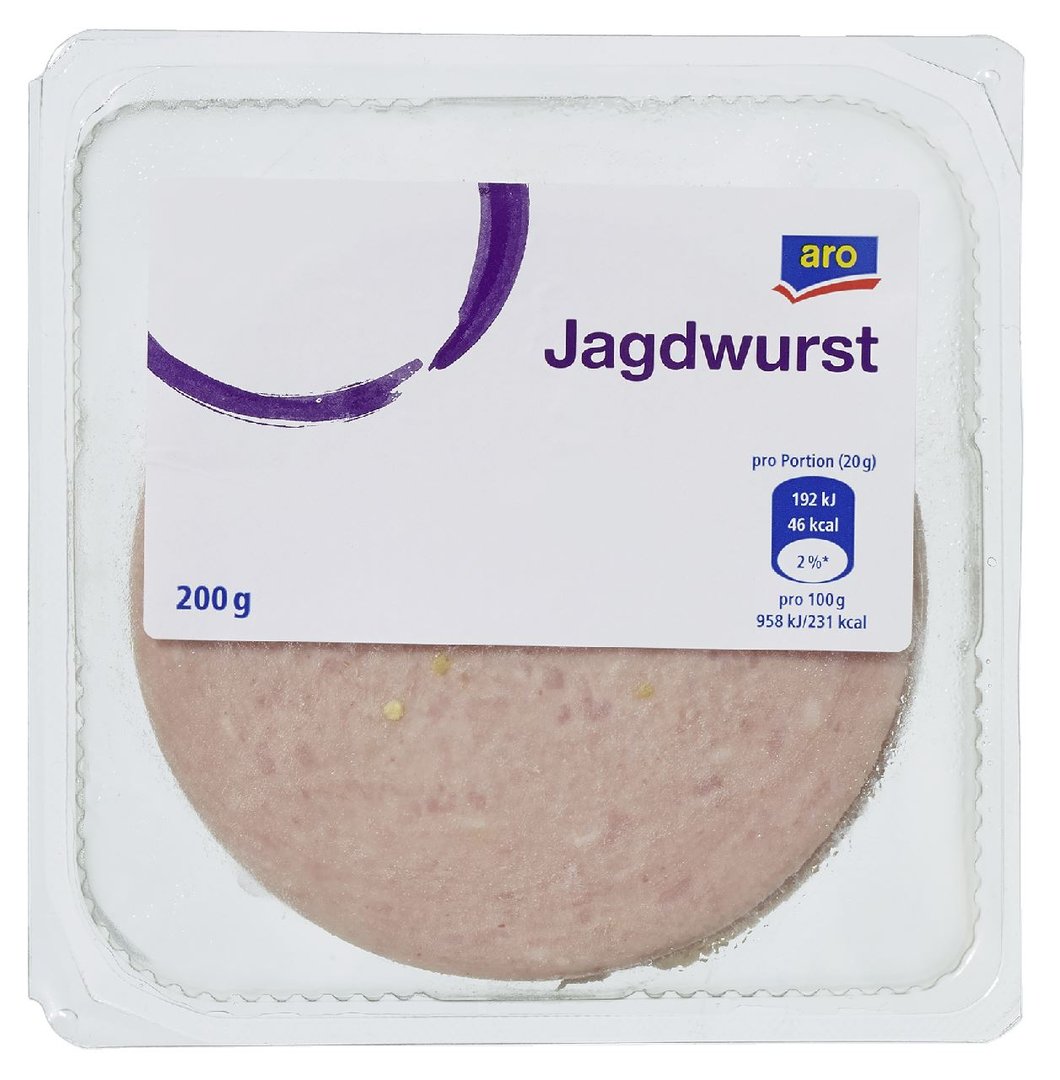 aro - Jagdwurst geschnitten 200 g Packung