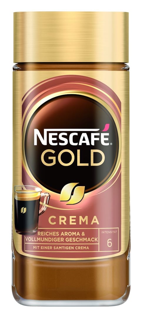 NESCAFÉ - Gold Crema löslicher Bohnenkaffee - 200 g Glas