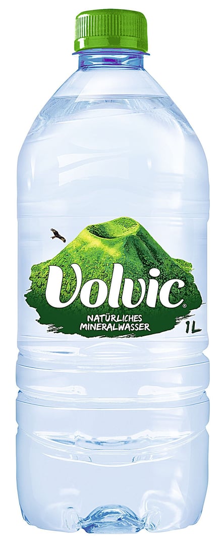 Volvic - Natürliches Mineralwasser Naturell 1 l Flasche