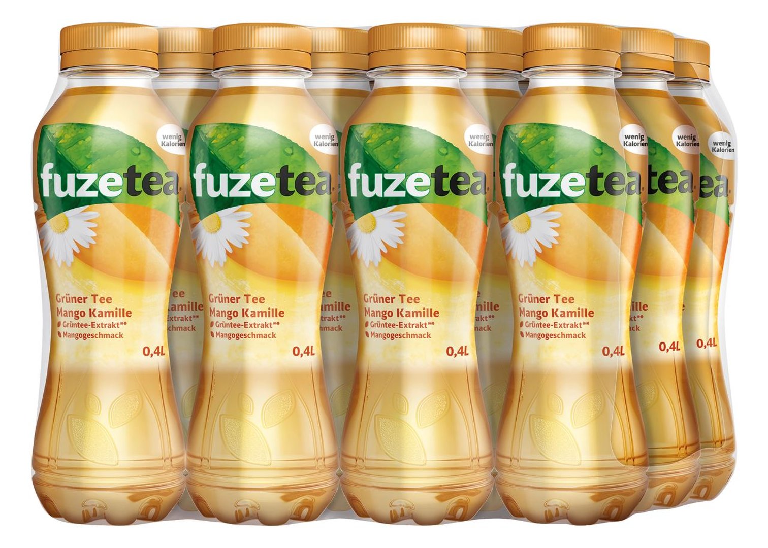 Fuze Tea - Grüner Tee Mango-Kamille PET - 12 x 0,40 l Flaschen