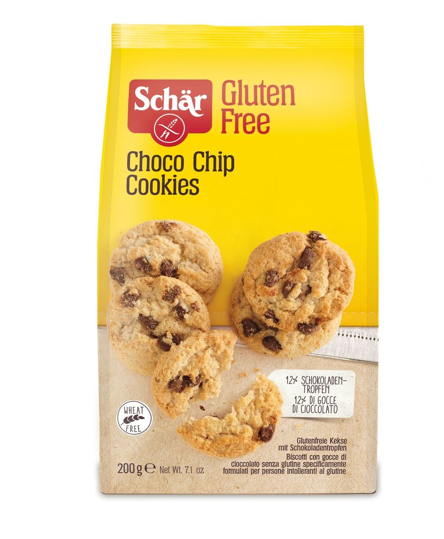 Schär - Choco Chip Cookies glutenfrei - 200 g Beutel