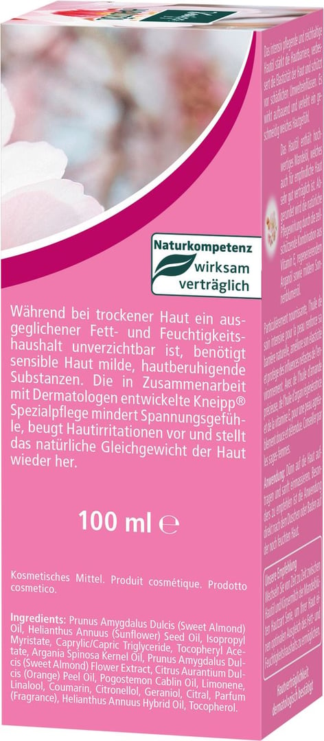 Kneipp Massageöl Mandelblüte Hautarzt - 100 ml