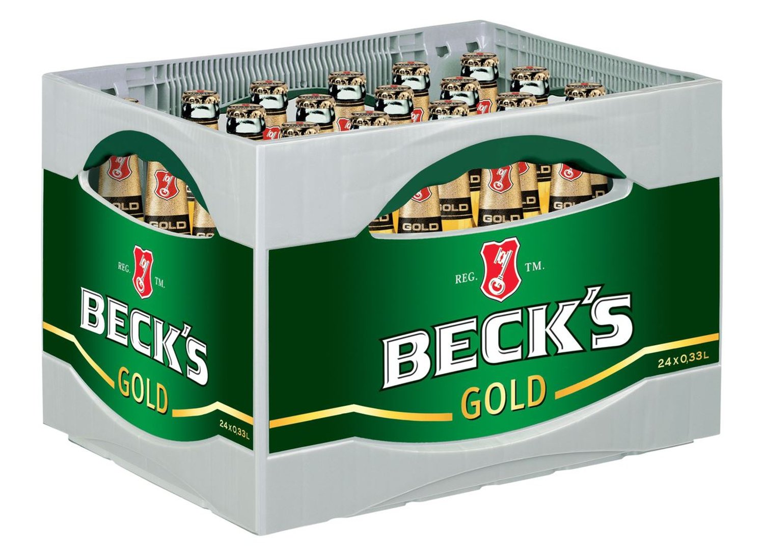 Beck's Gold 6er Pack, Glas Mehrweg - 24 x 330 ml Kiste