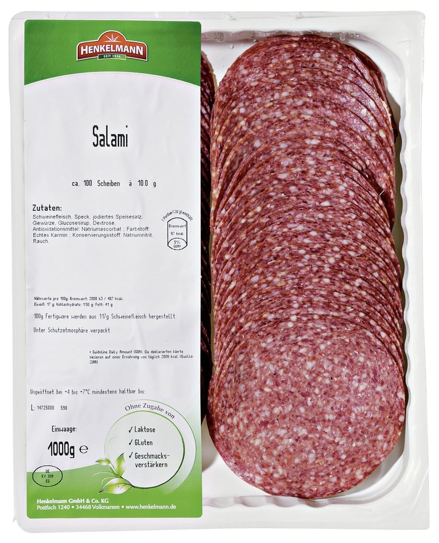 Henkelmann - Salami - 1,00 kg Beutel