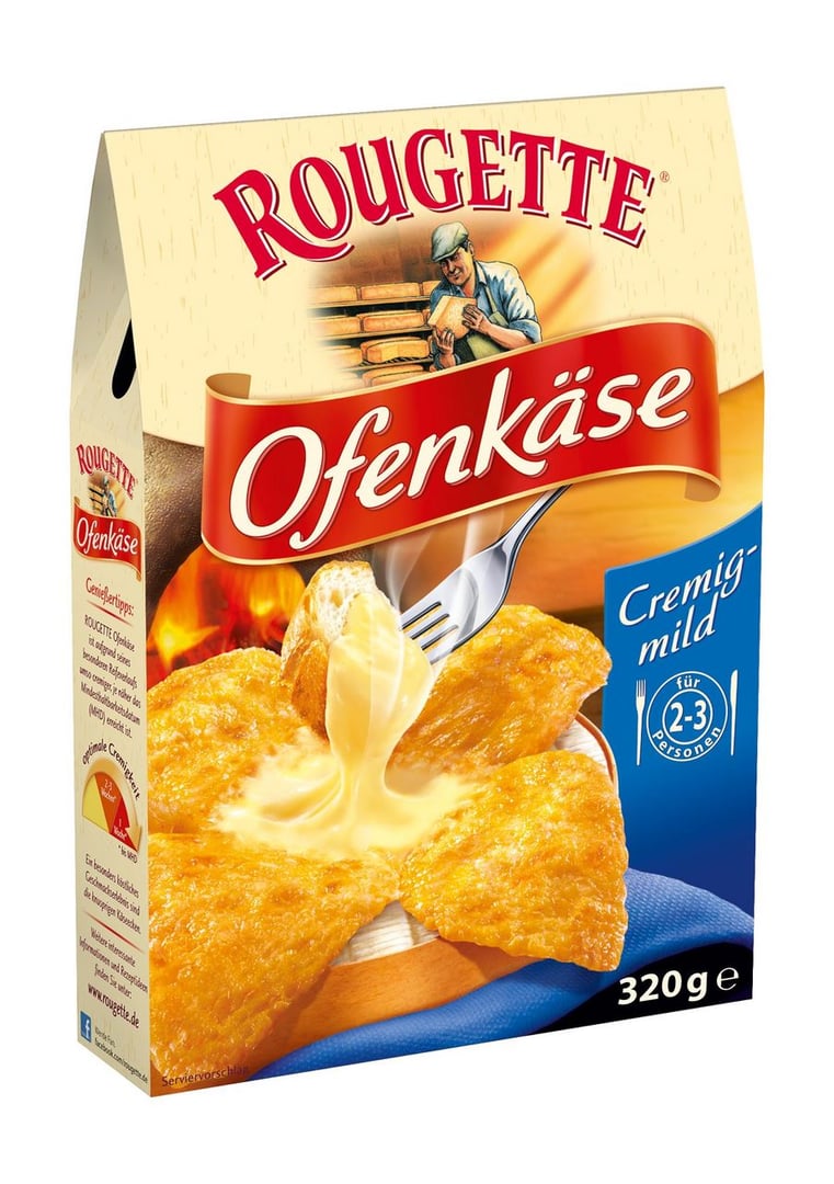 Rougette - Ofenkäse Cremig-mild 60 % Fett - 1 x 320 g Schachtel