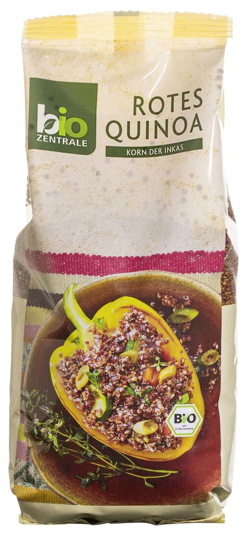 bio ZENTRALE - Rotes Quinoa ganze Samen 400 g Packung