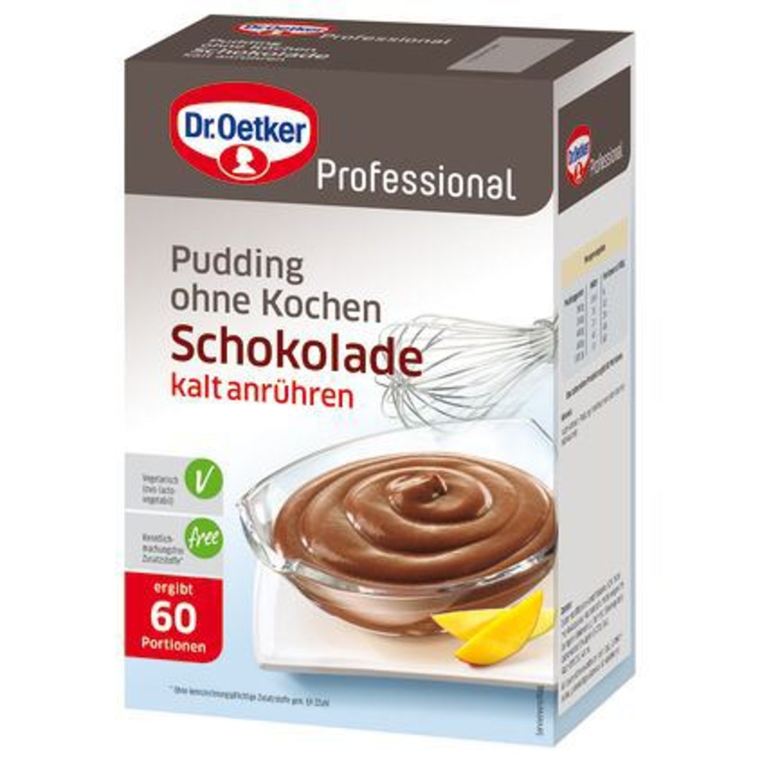 Dr. Oetker Professional - Pudding ohne Kochen Schokolade 10 x 1 kg Packungen