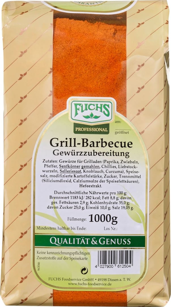 FUCHS - Barbecue-Würzmischung - 1 kg Beutel