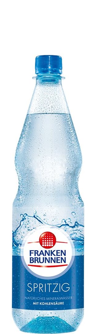 Frankenbrunnen - Mineralwasser spritzig Glas - 12 x 1 l Flaschen
