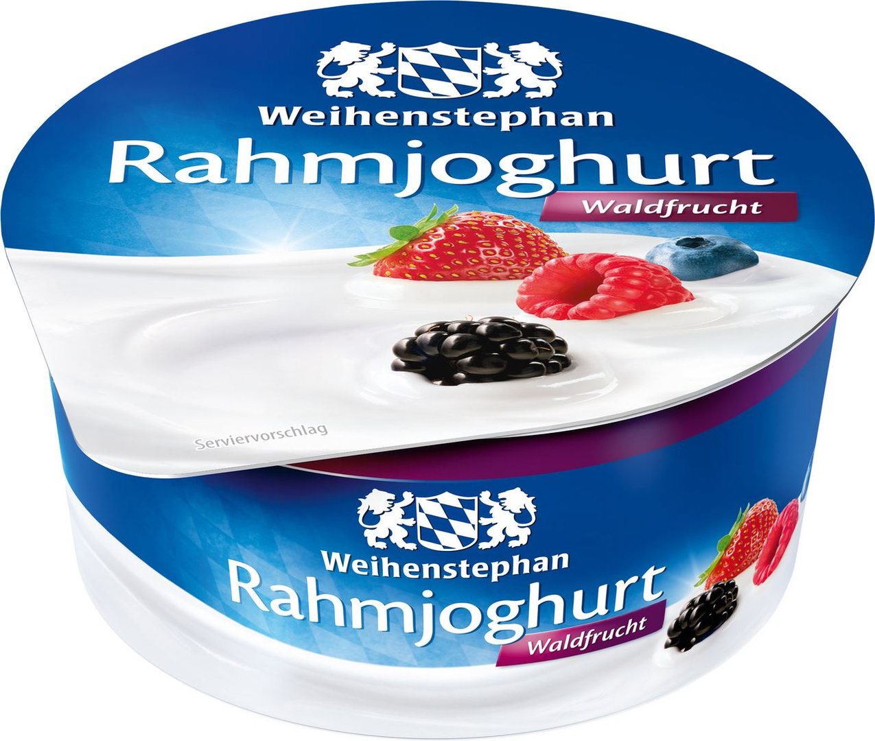 Weihenstephan - Rahmjoghurt Waldfrucht 10 % Fett im Milchanteil - 150 g Becher