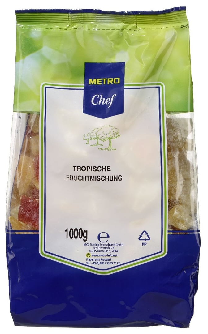 METRO Chef - Tropische Früchtemischung - 4 x 1 kg Kiste