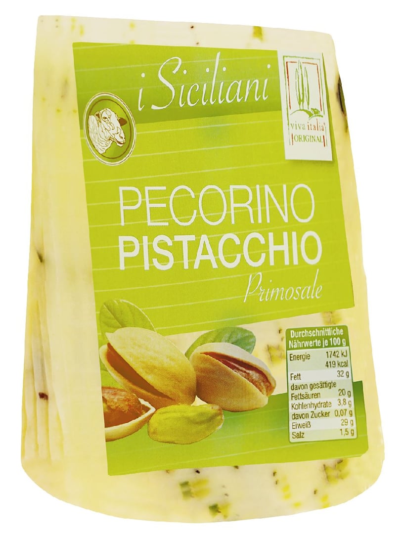 viva italia - Pecorino Pistacchio 56% Fett i. Tr. - 200 g Stück