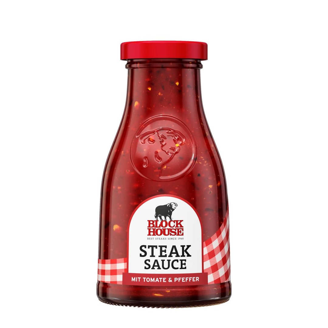 Block House - Steak Sauce Tomaten -Pfeffer - 280 g Flasche